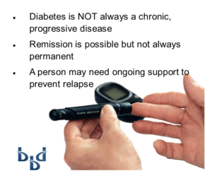 Remission from type 2 diabetes is possible