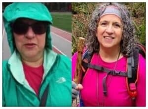 Joy before and after losing 55 pounds