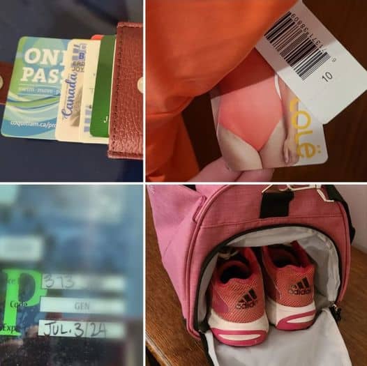 Gym bag - getting ready to go